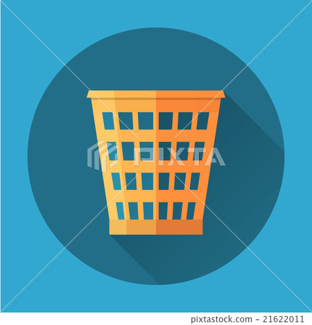 Trash Recycle Bin Garbage Flat icon .... - Stock Illustration [21622011 ...