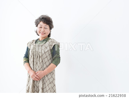 Senior woman with a smile up Senior woman with a smile up 21622938