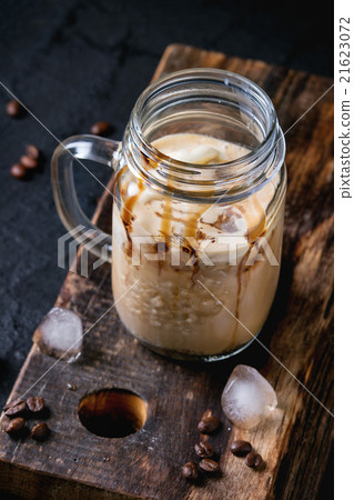 Ice coffee with cream Ice coffee with cream 21623072