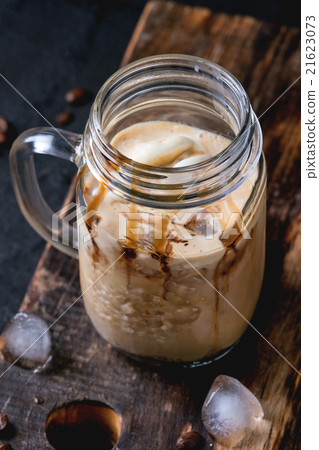 Ice coffee with cream Ice coffee with cream 21623073