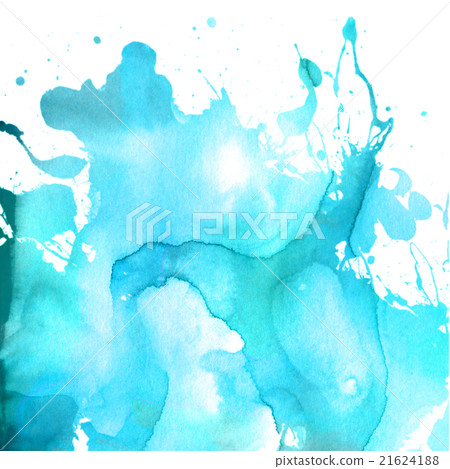 Water splash bright blue background image 21624188