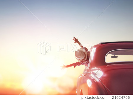 girl rides into the sunset girl rides into the sunset 21624706