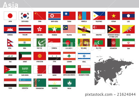 國旗設置亞洲 21624844