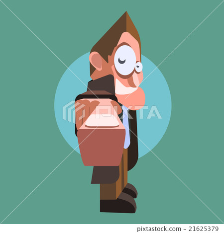 Cool cartoon making Forefinger gesture Cool cartoon making Forefinger gesture 21625379