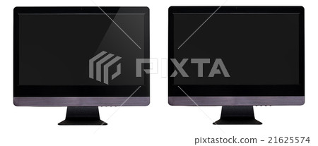 Office desktop computer with blank screen 21625574