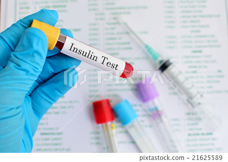 Stock Photo: Insulin hormone test