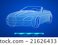 hand drawn car model 21626433