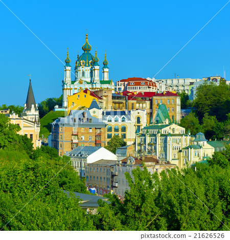 Beautiful View of the Andrew's Descent in Kiev 21626526