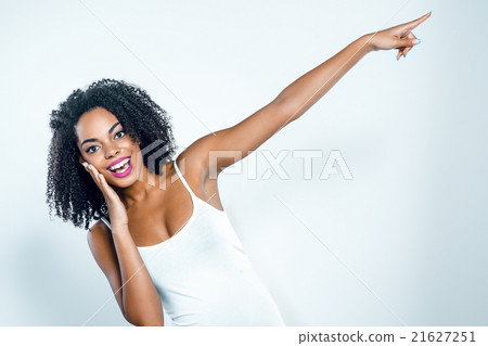 Photo of young mixed race woman Photo of young mixed race woman 21627251