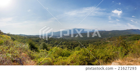 Panorama view. Demerdzhi mountains, Crimea. Panorama view. Demerdzhi mountains, Crimea. 21627293