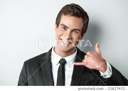 Nice concept for young handsome businessman Nice concept for young handsome businessman 21627415