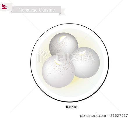Rasbari or Nepalese Milk Ball With Sweet Syrup 21627917