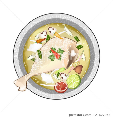 Chicken Tom Yum or Thai Sour Soup with Chicken Chicken Tom Yum or Thai Sour Soup with Chicken 21627932