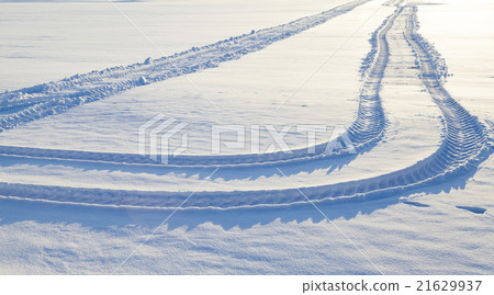 winter road with snow winter road with snow 21629937