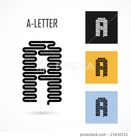 Creative A- letter icon abstract logo design Creative A- letter icon abstract logo design 21630532