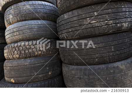 old car tires   21630913