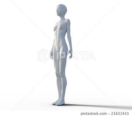 Female image White mannequin perming3DCG Illustration material Female image White mannequin perming3DCG Illustration material 21631433