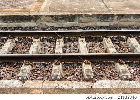 detail shot of a railroad track 21632380