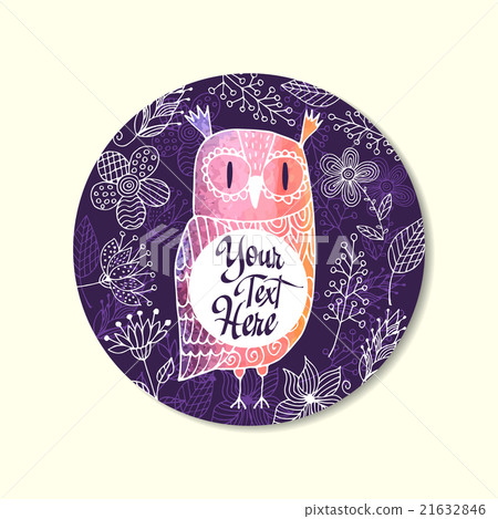 Owl graphic. Abstract 21632846