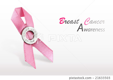 Pink ribbon breast cancer awareness. 21633503