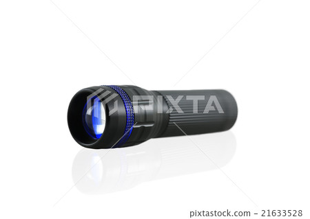 Blue Flashlight isolated on white background. Blue Flashlight isolated on white background. 21633528