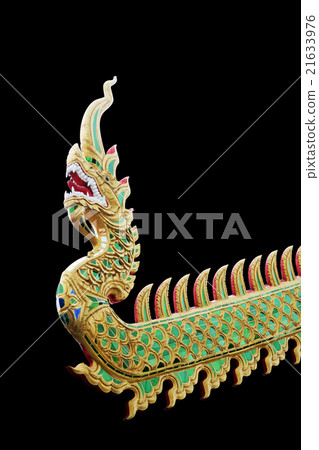 Close naka statue isolate on black background 21633976