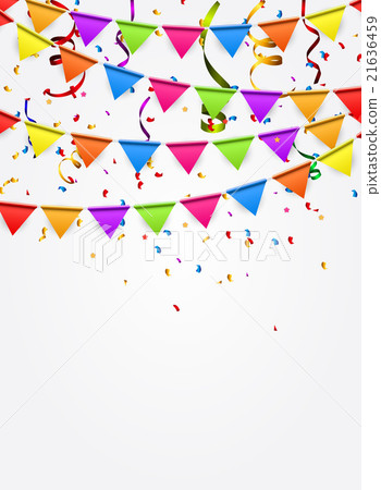 Party Background with Flags Illustration Party Background with Flags Illustration 21636459
