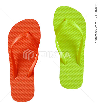 Summer Flip Flop Sandals isolated 21636896
