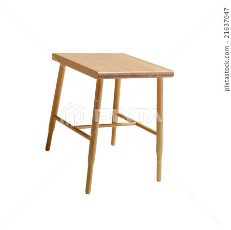 Wood stool isolated on a white background 21637047