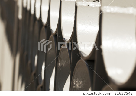 metal fence, close-up  21637542