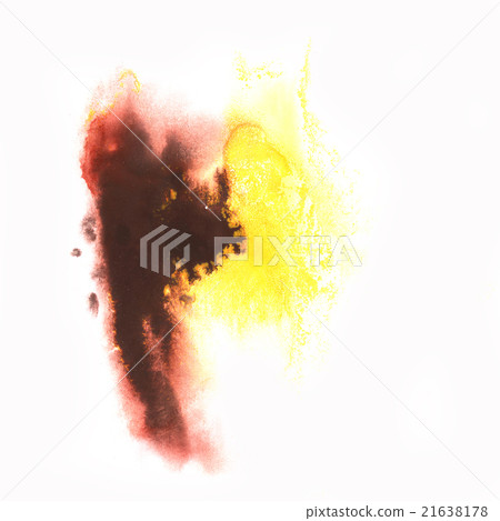 ink splatter watercolour dye yellow brown liquid 21638178