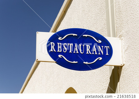 sign on the restaurant sign on the restaurant 21638518
