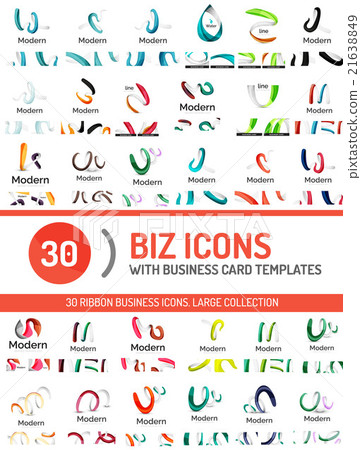 Large set of business line logos Large set of business line logos 21638849