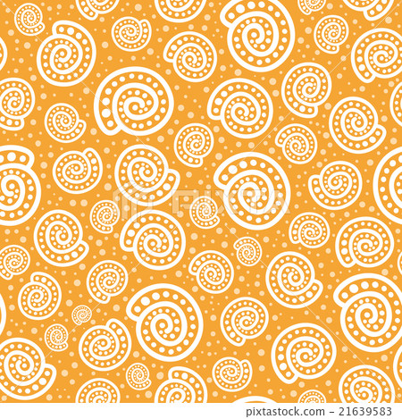 Shell seamless pattern on spotted background.  21639583