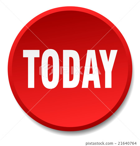 today red round flat isolated push button-插圖素材 [21640764] - PIXTA圖庫