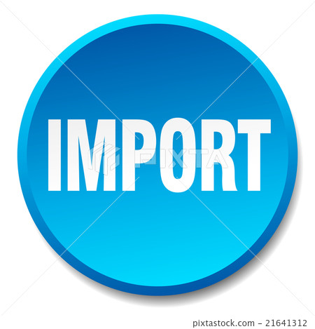 import blue round flat isolated push button - Stock Illustration ...