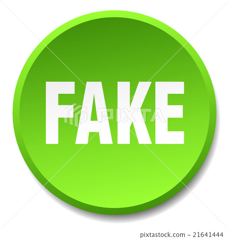 fake green round flat isolated push button fake green round flat isolated push button 21641444
