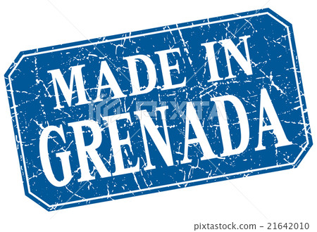 made in Grenada blue square grunge stamp made in Grenada blue square grunge stamp 21642010