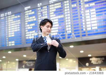 等待離開時間的商人 等待離開時間的商人 21643869