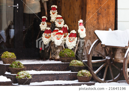 Christmas dolls on a street 21645196