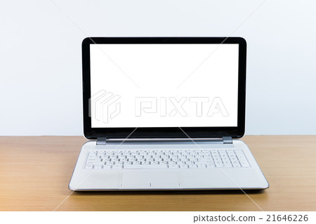 Blank monitor of notebook. Blank monitor of notebook. 21646226