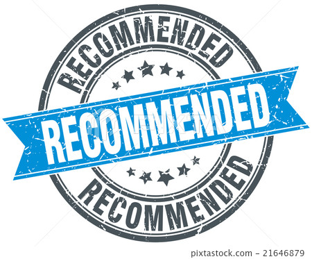 recommended blue round grunge vintage ribbon stamp - Stock Illustration ...