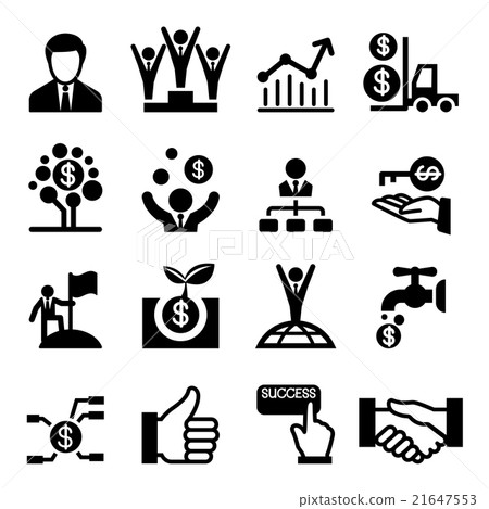 Business success icon 21647553