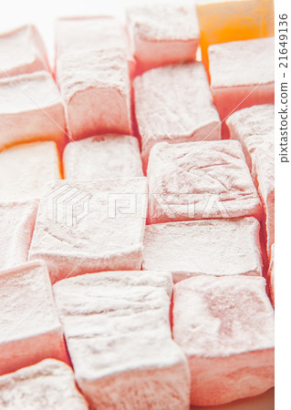 Turkish delight background close-up vertical Turkish delight background close-up vertical 21649136