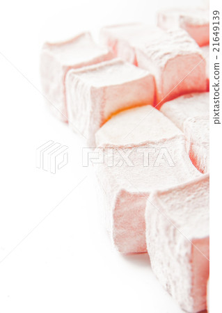 Turkish delight on the white background vertical Turkish delight on the white background vertical 21649139