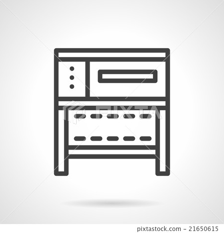 Stove for bakery simple line vector icon 21650615