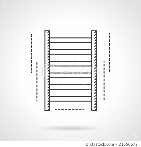 Gym wall bars flat line vector icon - Stock Illustration [21650672] - PIXTA