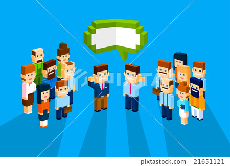 Business People Group Chat Communication Bubble 21651121