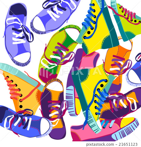 Colorful Sneakers Training Sport Shoes Set Colorful Sneakers Training Sport Shoes Set 21651123