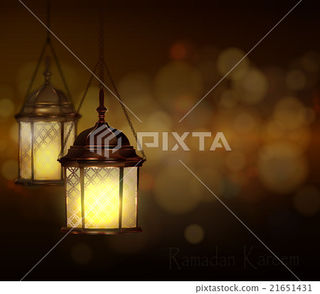 Intricate Arabic lamps with lights Intricate Arabic lamps with lights 21651431
